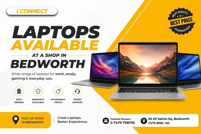 Laptop Shop in Bedworth – Find Reliable Laptops, Accessories & Support